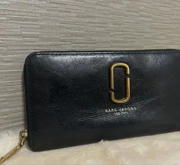 MARC JACOBS 마크제이콥스 천연 가죽 블랙 장지갑 새상품급