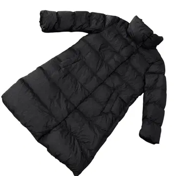 유니클로 울트라 라이트 다운 코트 블랙 XL 빅 실루엣