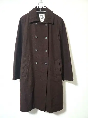 (새상품급) MICHEL KLEIN 브라운 코트 울 코트 브라운 울 코트