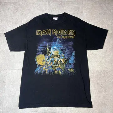 [ 아이언 메이든 ] Live After Death 양면 블랙 L