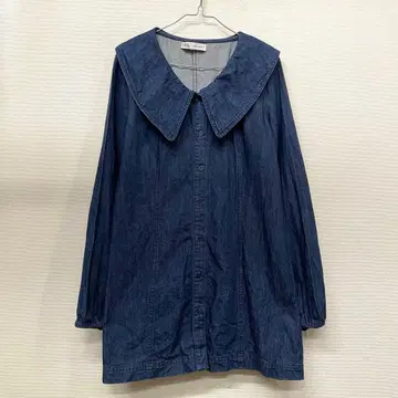 ZARA 자라 데님 옷깃 셔츠