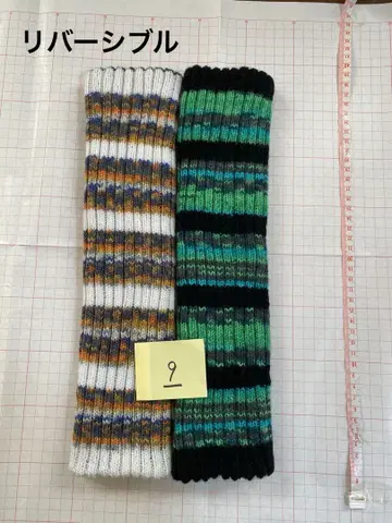 핸드메이드 레그 워머 opal 털실 9 리버서블