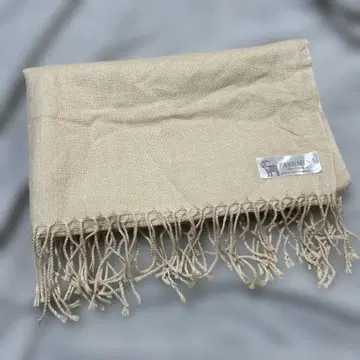PASHMINA/베이지 캐시미어 100% 머플러 대형 스톨