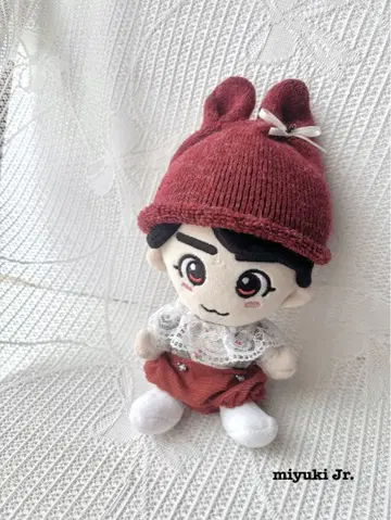 치비 누이 의류 토끼 니트 모자 세트 A