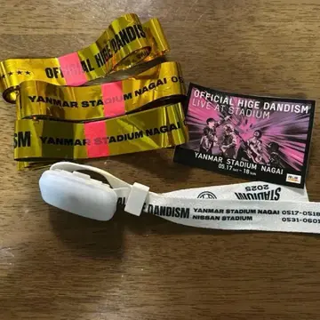 OFFICIAL HIGE DANDISM 테이프 3개 리스트 밴드 스티커