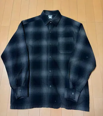90s Calitop 옴브레 체크 셔츠