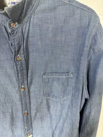 45R 데님 블루 네이비 버튼 가디건