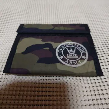 초기 HAZE 카모 패턴 카모플라주 접이식 지갑