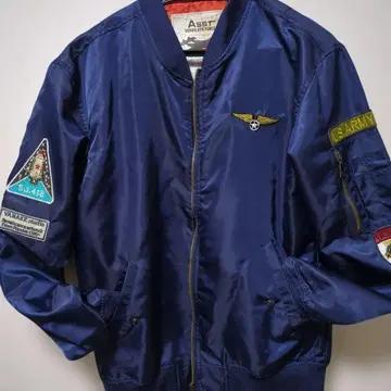 네이비 MA-1 플라이트 자켓 US ARMY 와펜