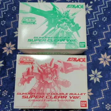 건담 AGE-FX 클리어 & 건담 AGE-2 더블 바렛 클리어