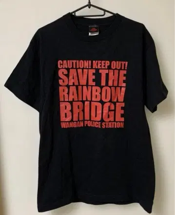 00s 무비 T셔츠 춤추는 대수사선 L 사이즈 블랙