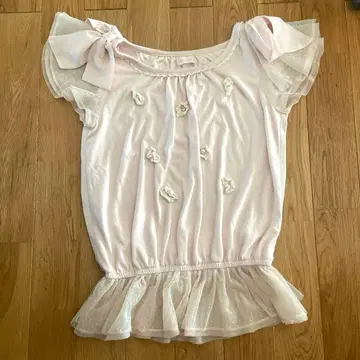 [레어] LIZLISA 리즈리사 핑크 반팔 상의 선착순