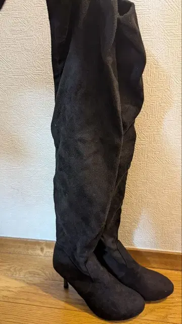 니하이 부츠 힐