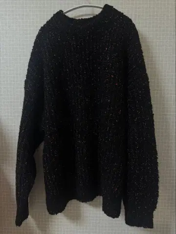 MAISON SPECIAL 블랙 니트 오버 사이즈