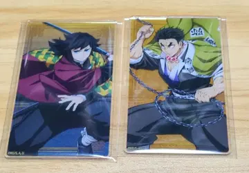 귀멸의 칼날 아크릴 카드 무한성 토미오카 기유