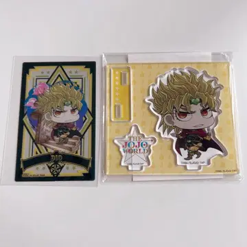 죠죠 월드 DIO 세트 아크릴 스탠드 클리어 카드