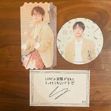 &TEAM CAFE EJ 입장 혜택 카드 코스터 세트