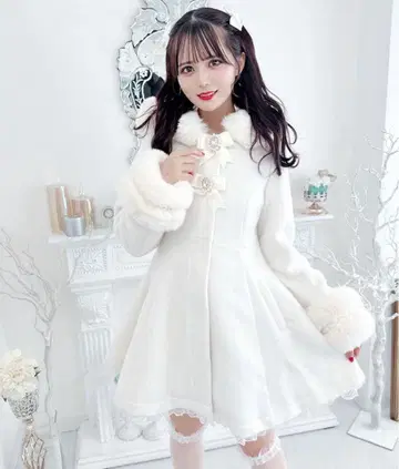 MARS 비쥬 리본 롱 코트