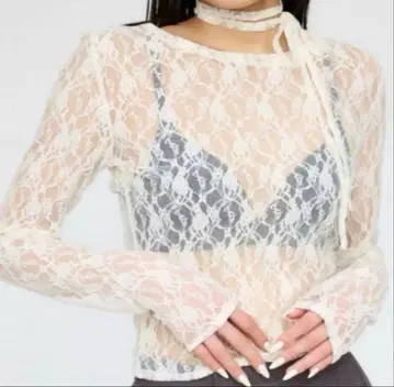 LAGUA GEM 라그아젬 레이스 상의