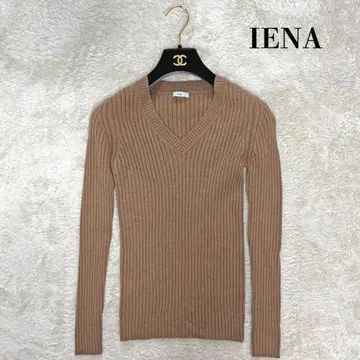 새상품 이에나 IENA 여성용 니트 상의 모 100% 가을 겨울