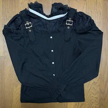 ROJITA 어깨 벨트 골지 상의