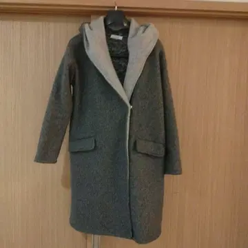 체스터 코트 롱 코트 후드 부착