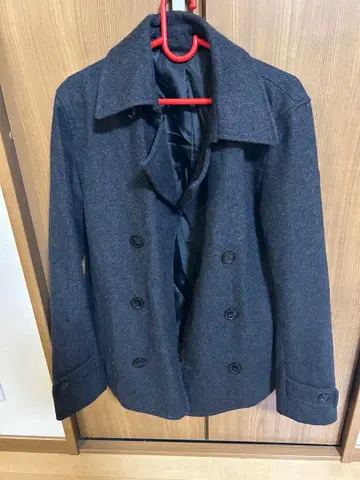 다크 그레이 피 코트 M 사이즈