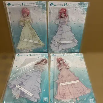 제일복권 5등분의 신부 h상 빅 아크릴 스탠드 4종 세트