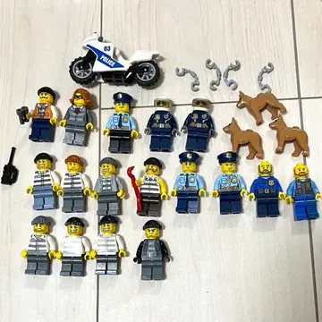 레고 미니 피규어 경찰 도둑
