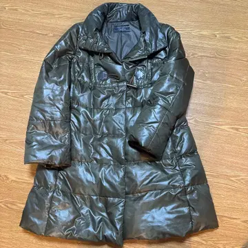 Leilian 올리브 그린 다운 자켓