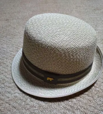 베이지 볼러 햇 파랑 베스트 세트