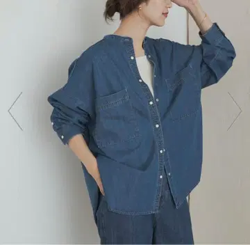 새상품 어반 리서치 도어스 데님 밴드 카라 셔츠