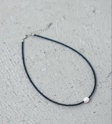 아파트바이 펄 비즈 초커 미사용