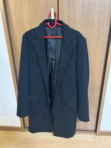 roshell 블랙 체스터 코트 M