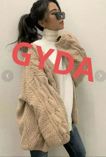 GYDA 케이블 니트 가디건 프리