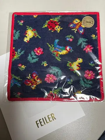 페이러 하이디 손수건 네이비 x 레드