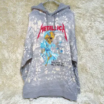 METALLICA 메탈리카 후드티 풀오버 M 사이즈 그레이