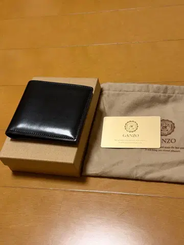 ganzo 쉘 코도반 2 접이식 지갑 동전 지갑 포함