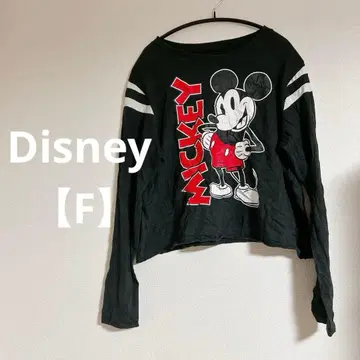 레어 [ F ] Disney 미키마우스 긴팔 T셔츠 블랙 수입 구제 의류