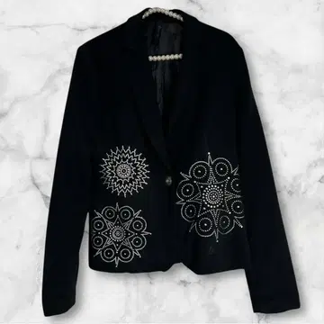 Desigual 데시구알 스터드 장식 자켓 36 장식 블레이저 블랙