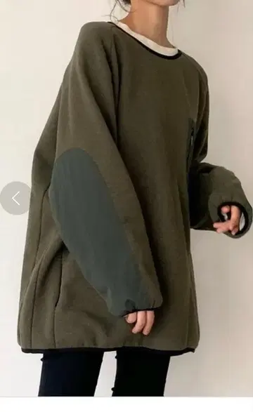 RED CHOP WORKS 플리스 가슴 포켓 트레이닝복