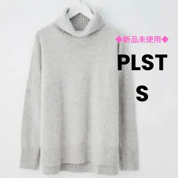 미사용 새상품 [플라스테] 터틀넥 니트 울 캐시미어 워셔블