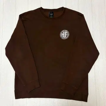 HUF 트레이닝복 브라운 사이즈 L 로고 디자인 백 프린트