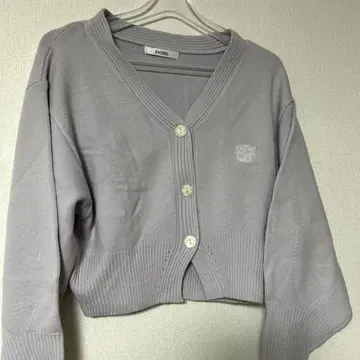 SNIDEL 라이트 그레이 V넥 가디건