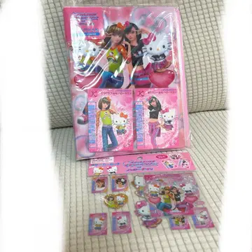 오샤레마녀 러브 and 베리 x 헬로키티 카드 파일&스티커