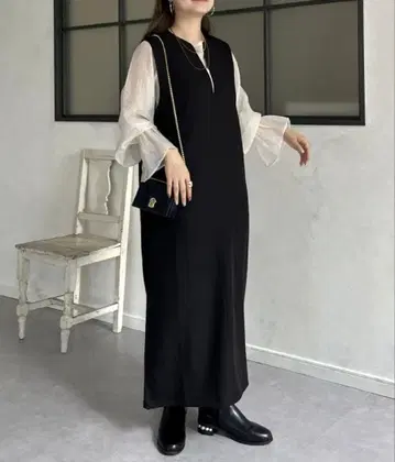 프로즈베일 시어 블라우스 세트 키넥 원피스