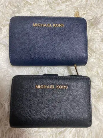 MICHAEL KORS 장지갑 네이비 블랙 2세트