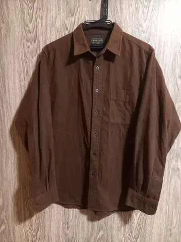 PENDLETON 짙은 브라운 긴팔 셔츠 M 사이즈