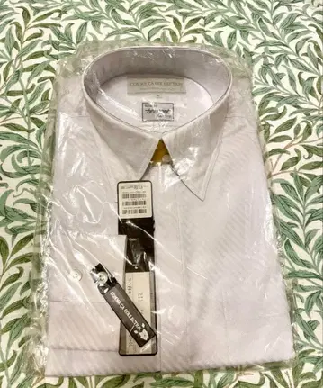 미사용 새상품 COMME CA COLLECTION 셔츠 M 그레이 화이트