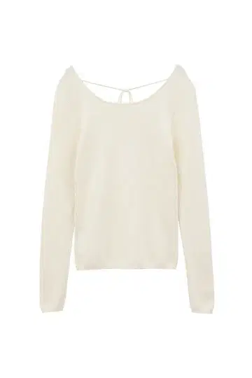 완판템 CLANE ARRANGE RIBBON KNIT TOPS 니트